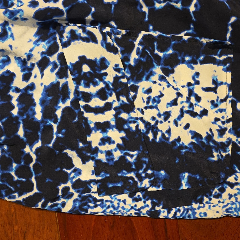 Intermix Silk Abstract Patterned Romper - image 3